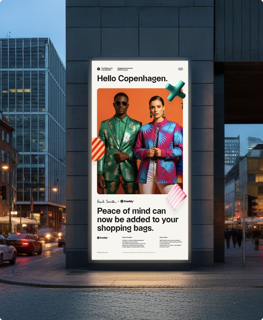 Frankly — billboard in situ
